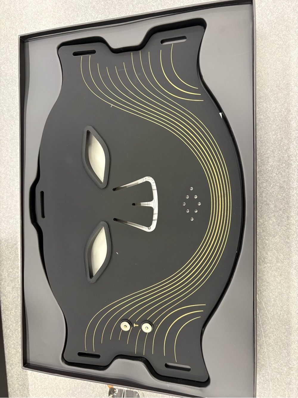 TRUE LIGHT Black LED Facial Mask with Gold AccentsBlack LED